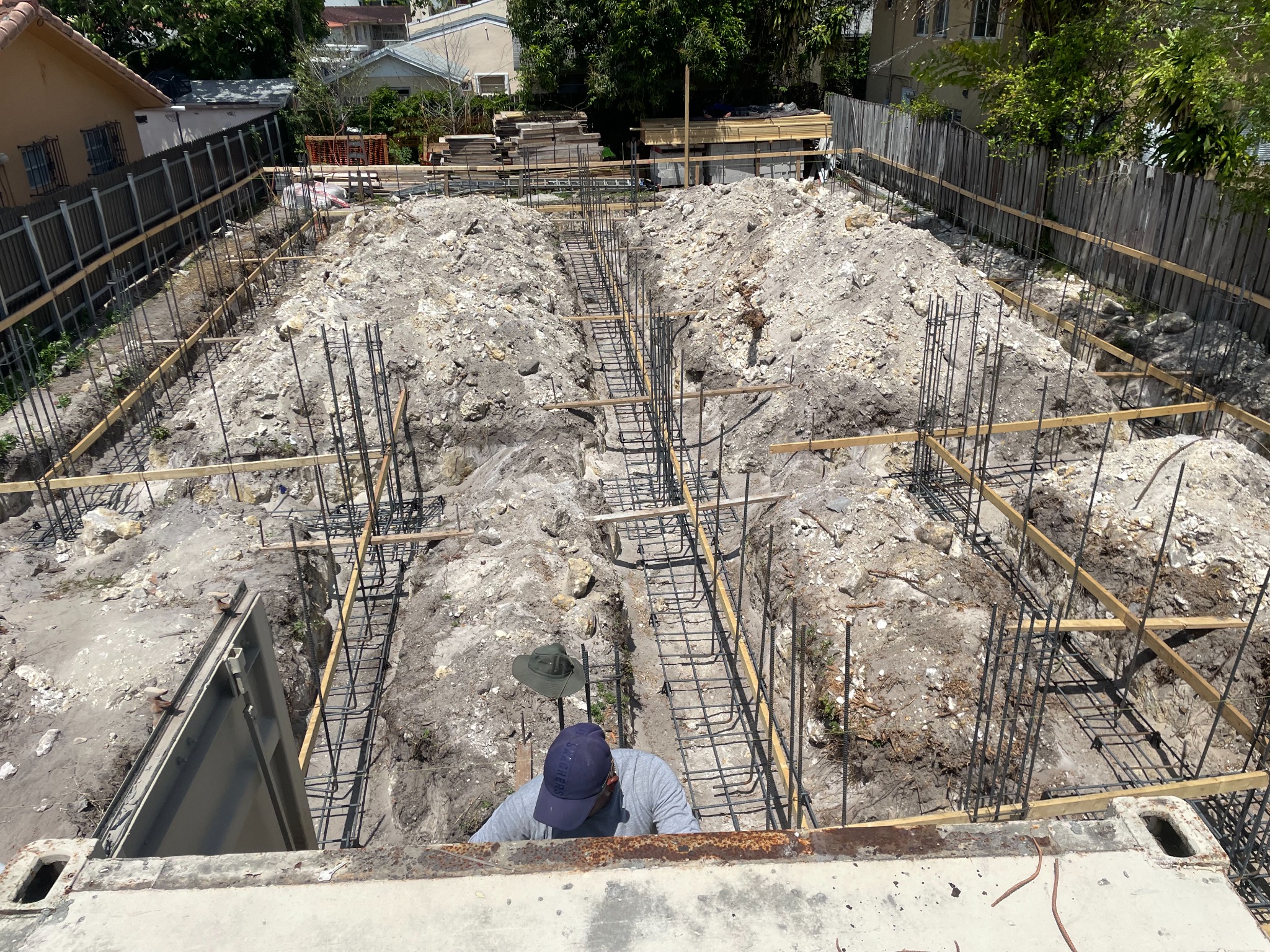 Foundation reinforcing steel