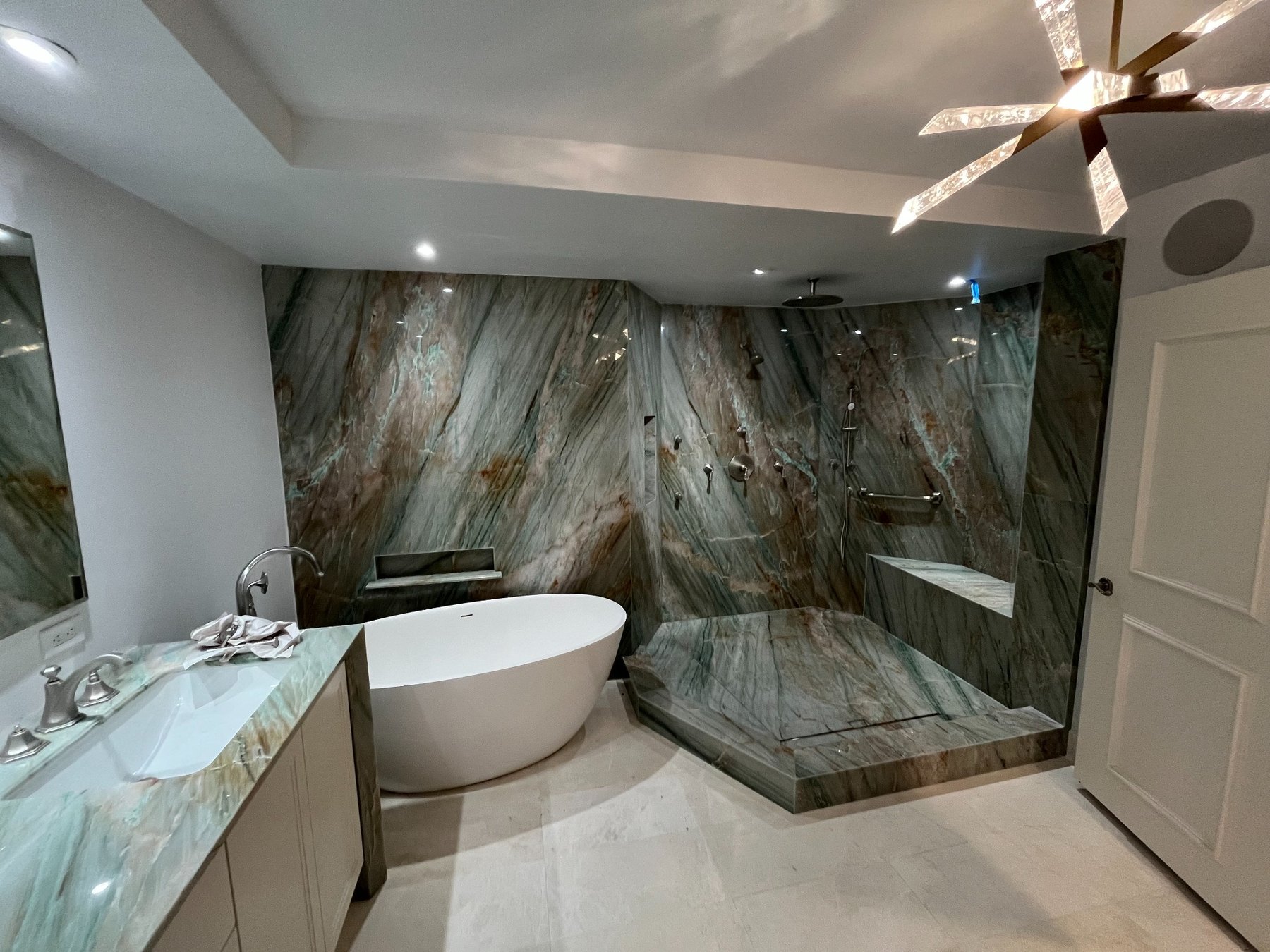 Completed luxury bathroom
